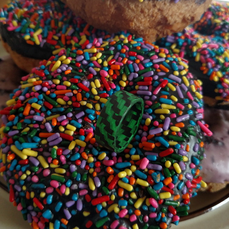 Carbon Fiber Glow Ring On A Donut