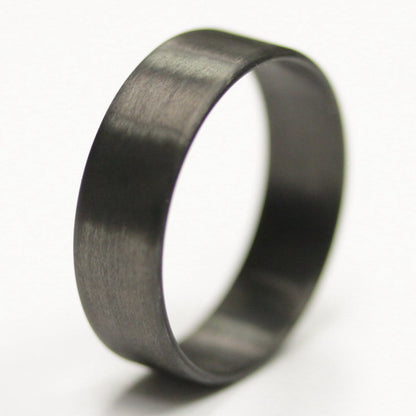 ultralight carbon fiber mens wedding band alternative closeup