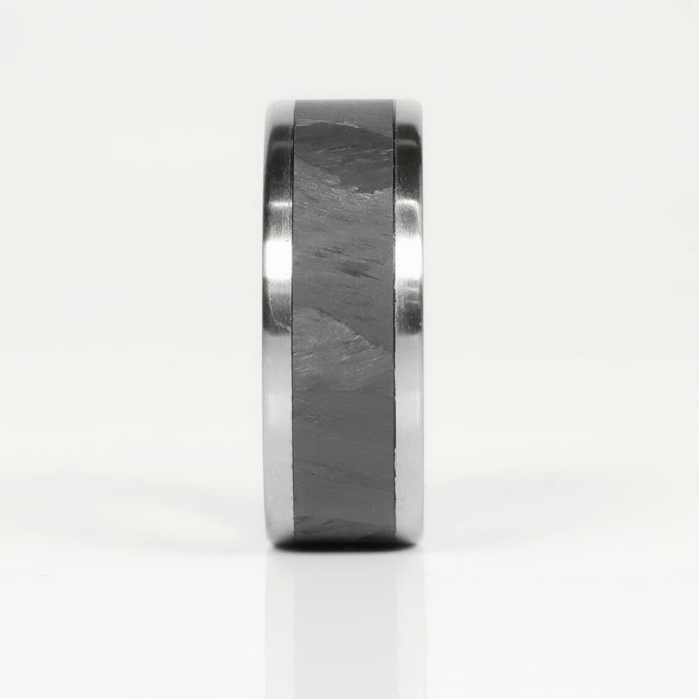 Titanium and Carbon Fiber Ring Front View