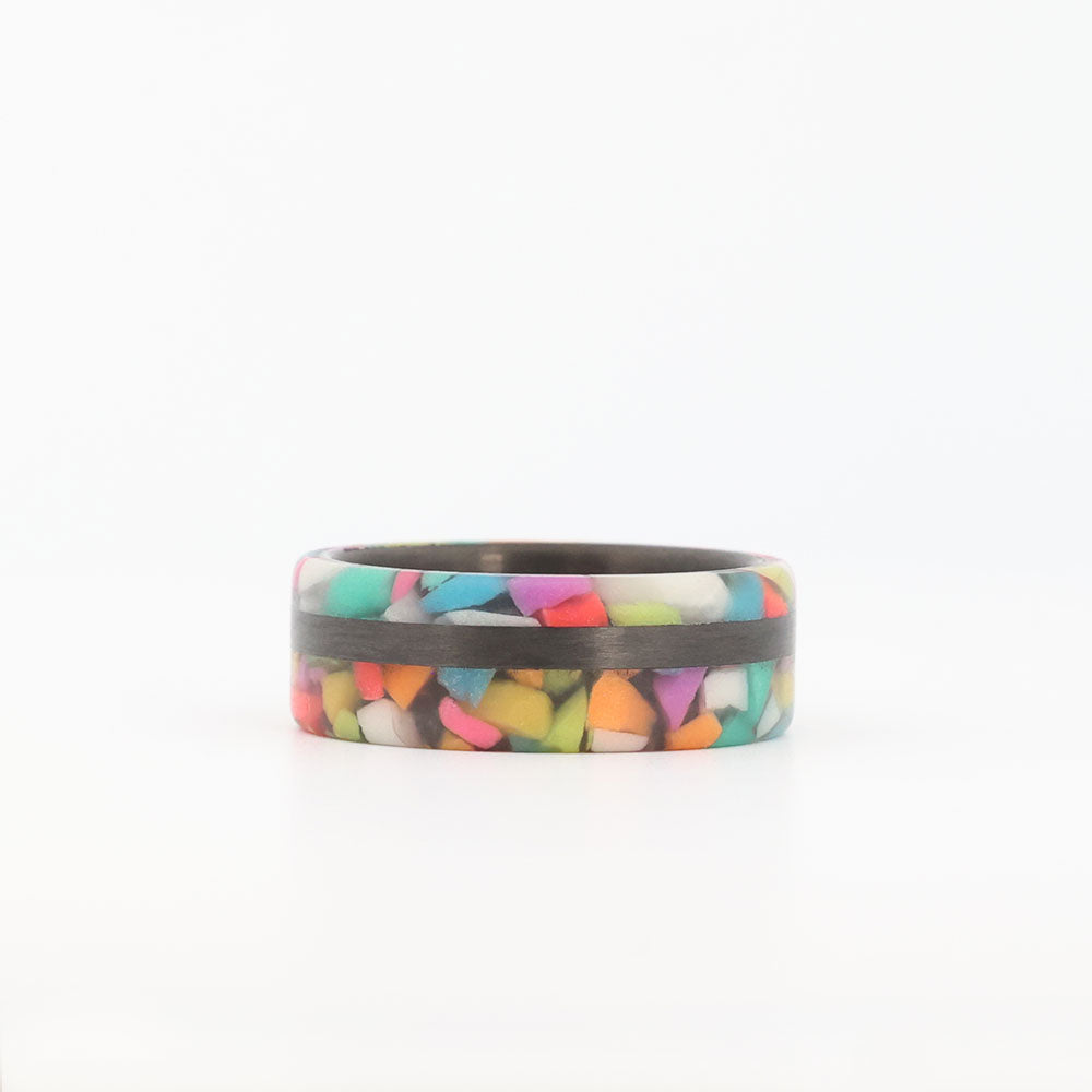 Rainbow Chroma Colored Glow Ring Laying Flat