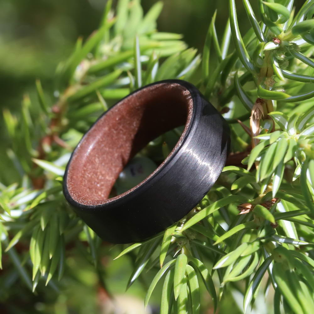 Carbon Fiber Band with Moab Sand Interior In Bush